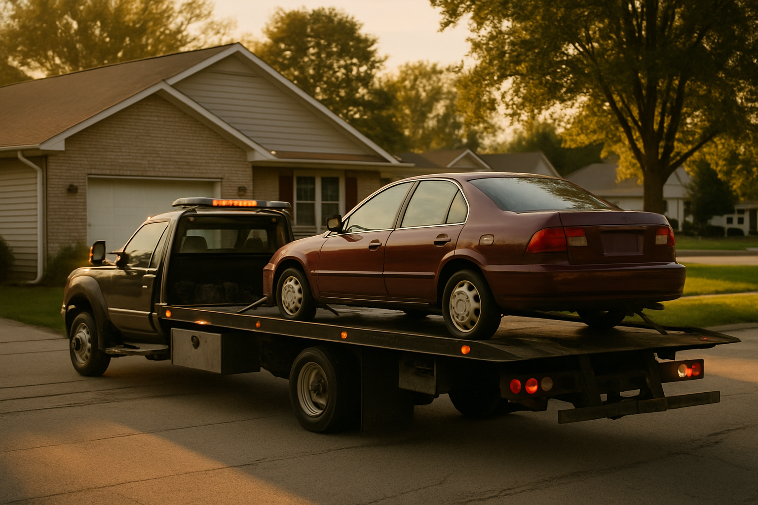 Vehicle donation moment in Indiana